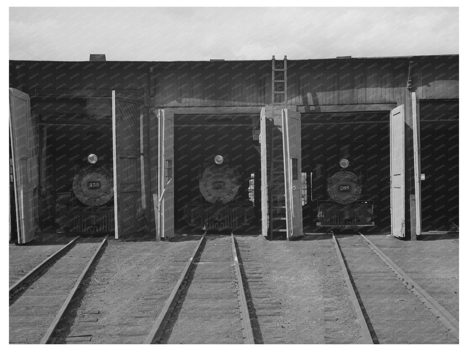 Vintage Locomotives in Durango Colorado September 1940