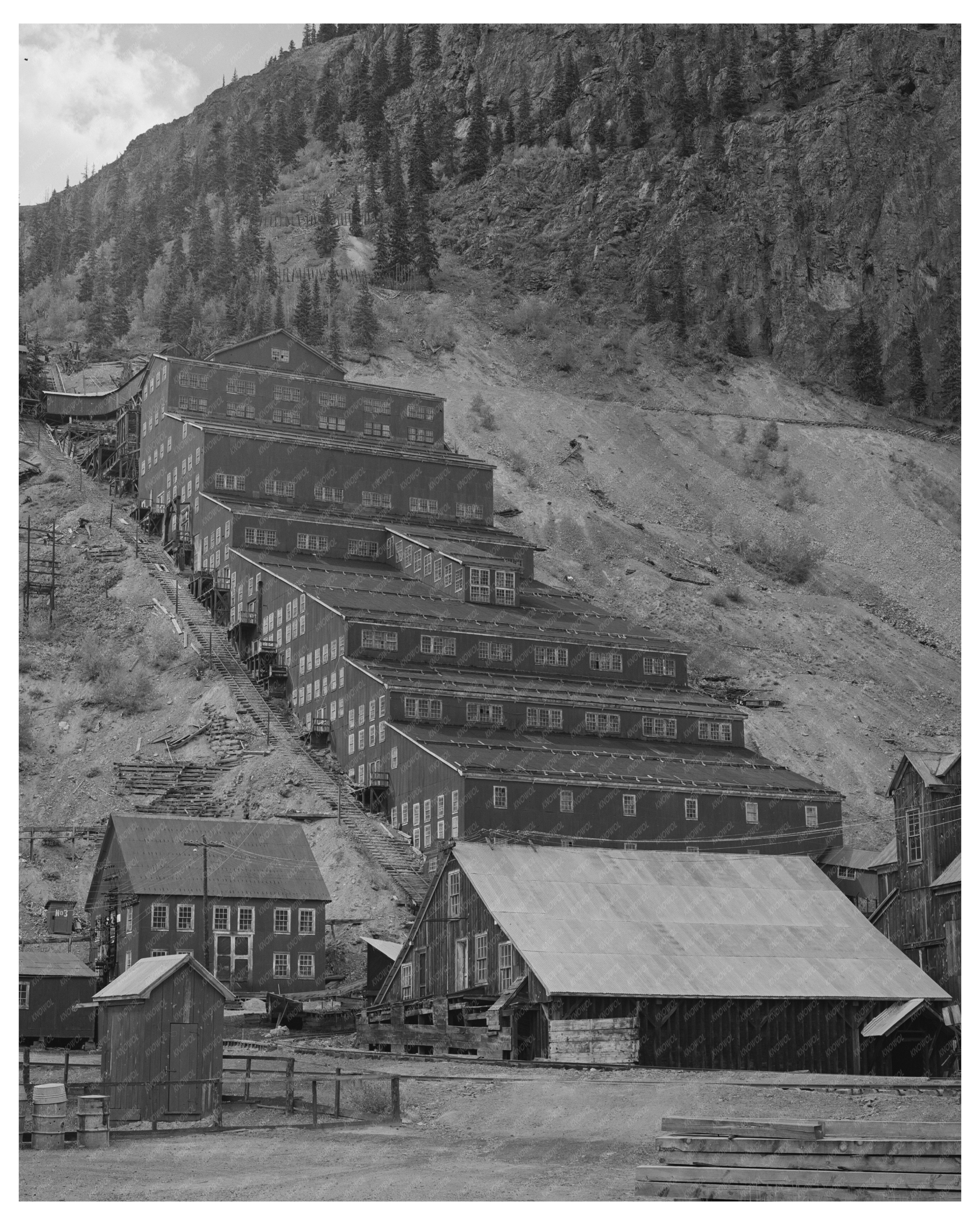 Mill of the Sunnyside Mine Eureka Colorado 1940