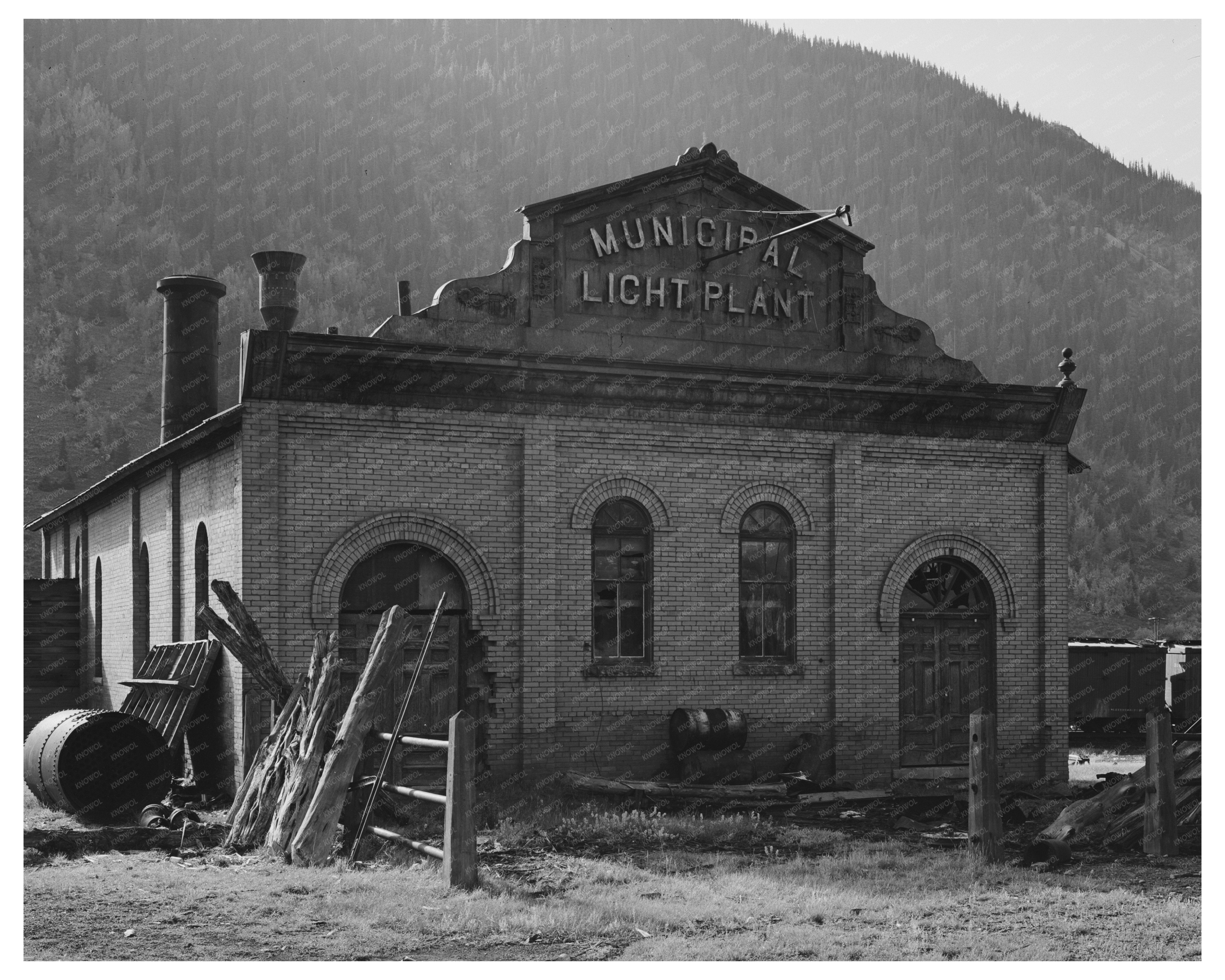Silverton Colorado Light Plant Vintage Photo September 1940