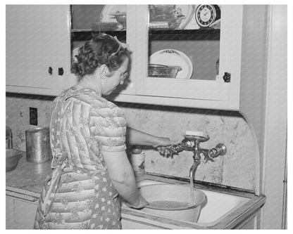 1940 Vintage Image of Running Water in Mormon Farmhouse