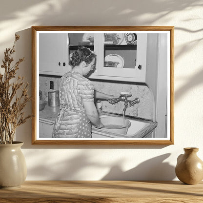 1940 Vintage Image of Running Water in Mormon Farmhouse