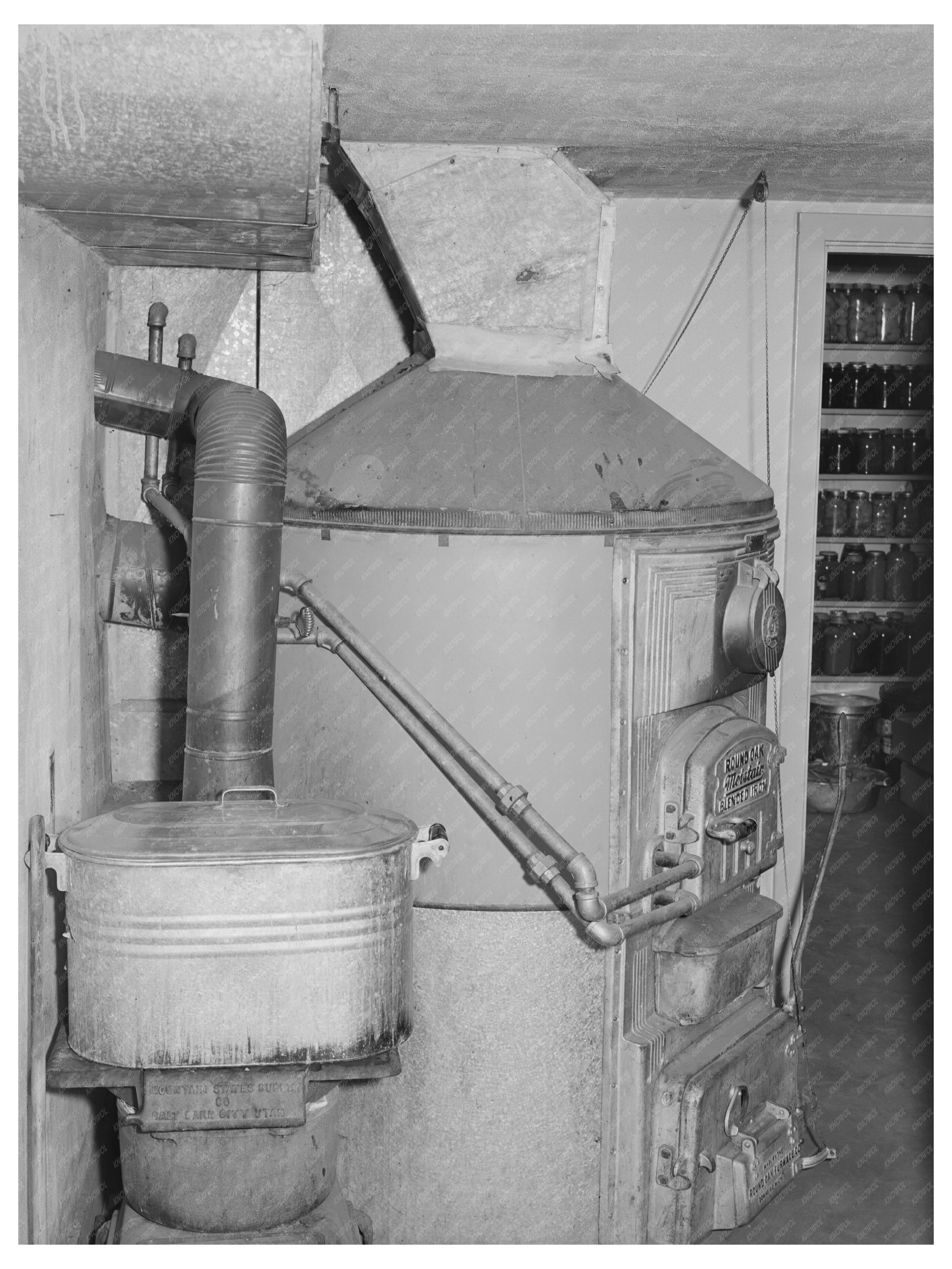 Vintage Home Furnace in Santa Clara Utah 1940