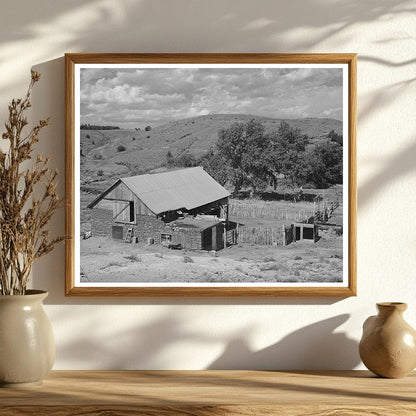 Spanish Farmer Barn and Corral Concho Arizona 1940