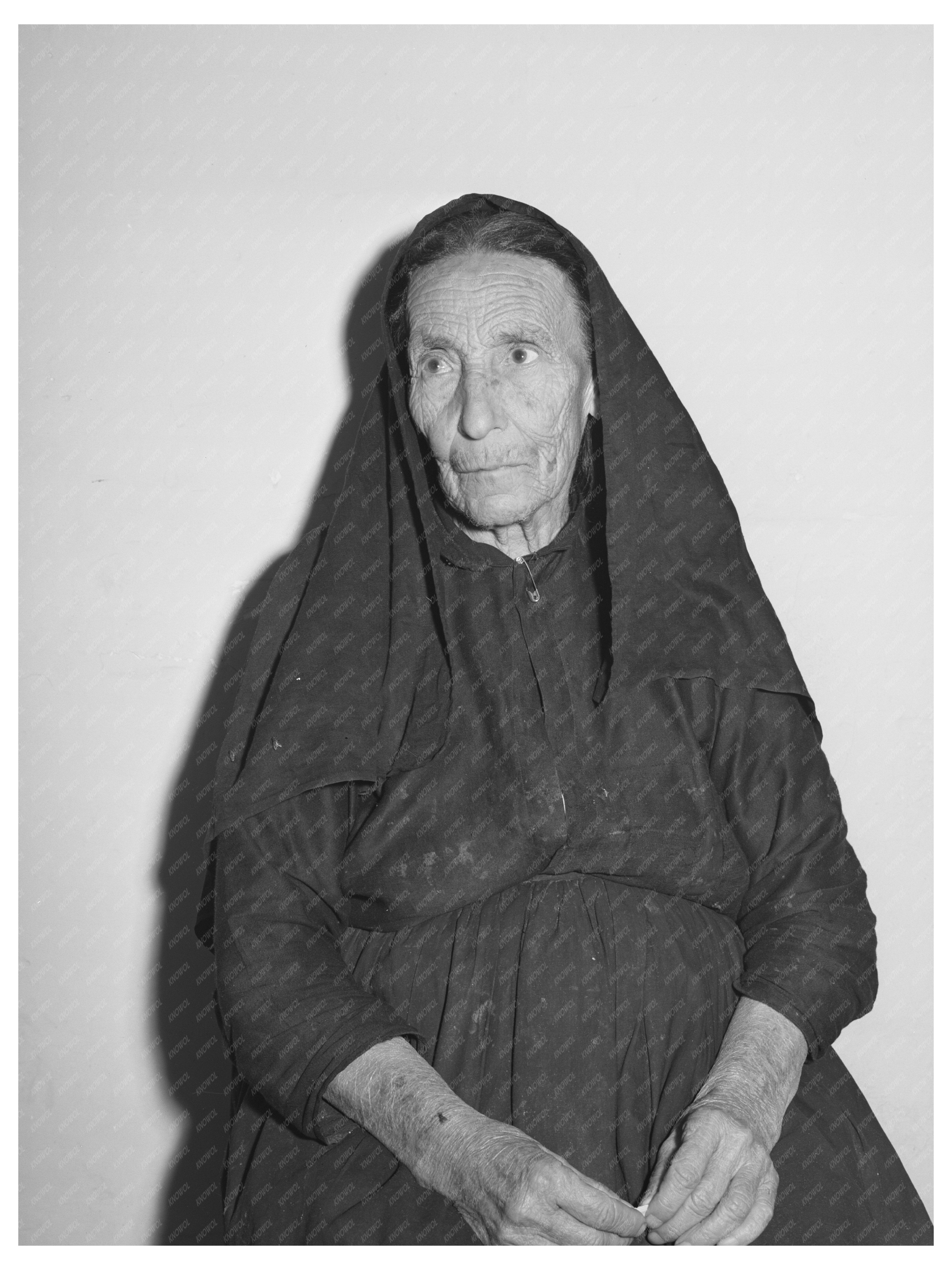 Elderly Spanish Woman in Concho Arizona 1940