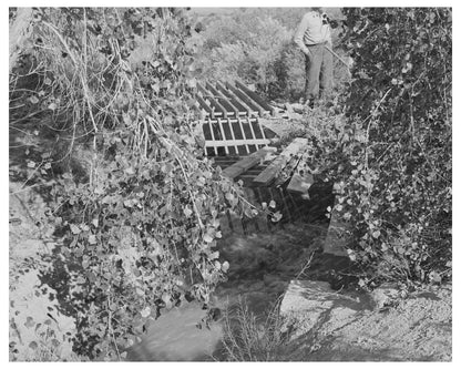 Irrigation Water Flowing Through Pipeline Washington County 1940