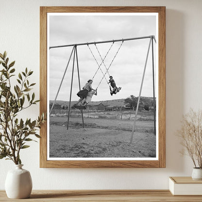 Schoolchildren Playing in Concho Arizona 1940