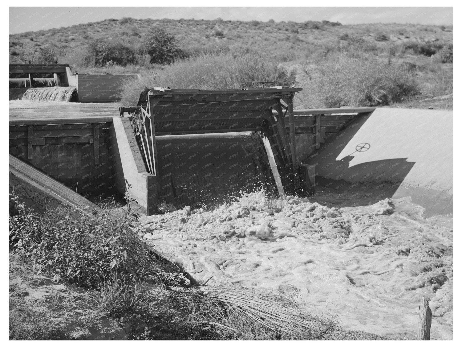 Irrigation Gate Canal Bernalillo County New Mexico 1940
