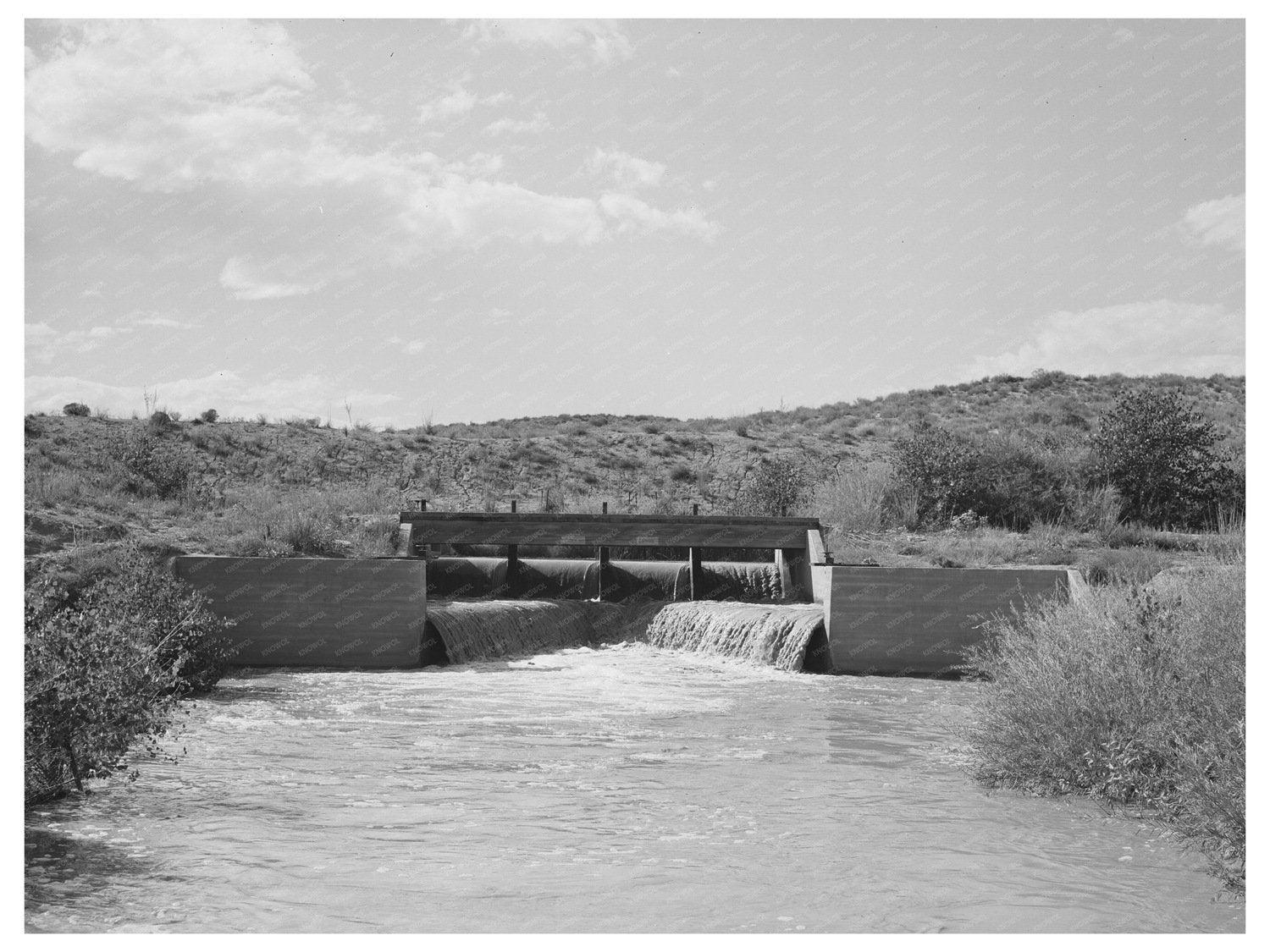 Irrigation Canal Bernalillo County New Mexico 1940