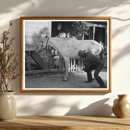 Mormon Farmer Shoe Horse in Santa Clara Utah 1940