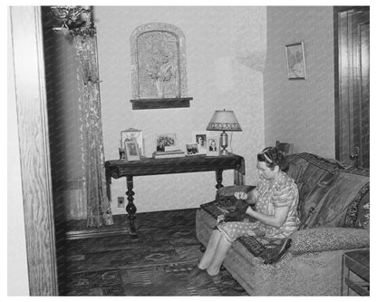 Mormon Farm Family Living Room Santa Clara Utah 1940