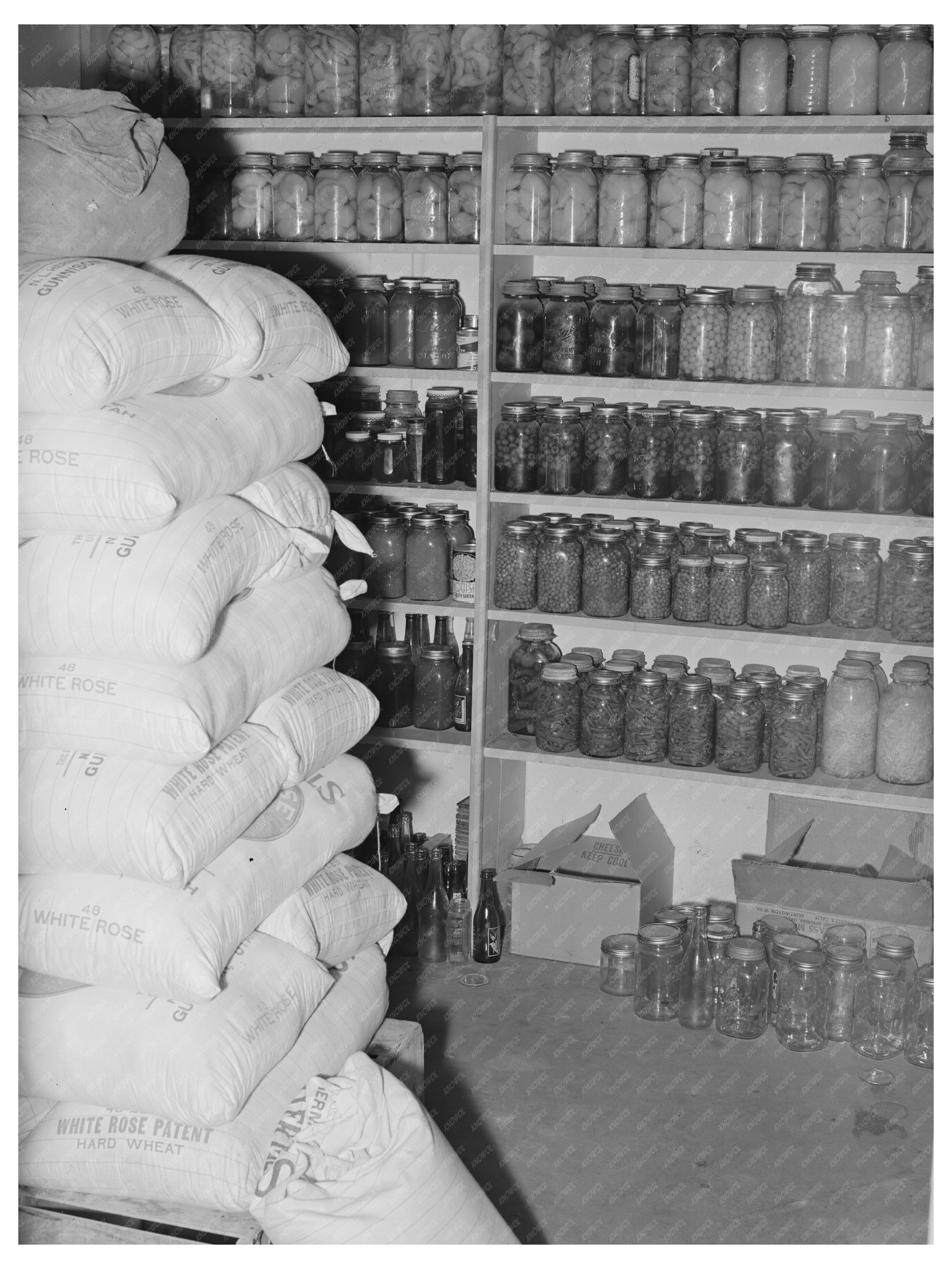 Mormon Families Stockpiling Winter Supplies 1940