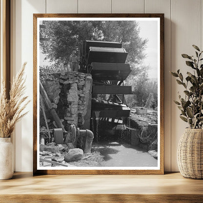 Vintage Waterwheel for Irrigation Mohave County Arizona 1940