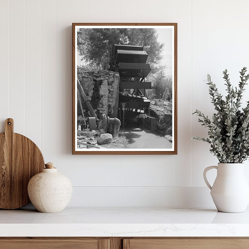 Vintage Waterwheel for Irrigation Mohave County Arizona 1940