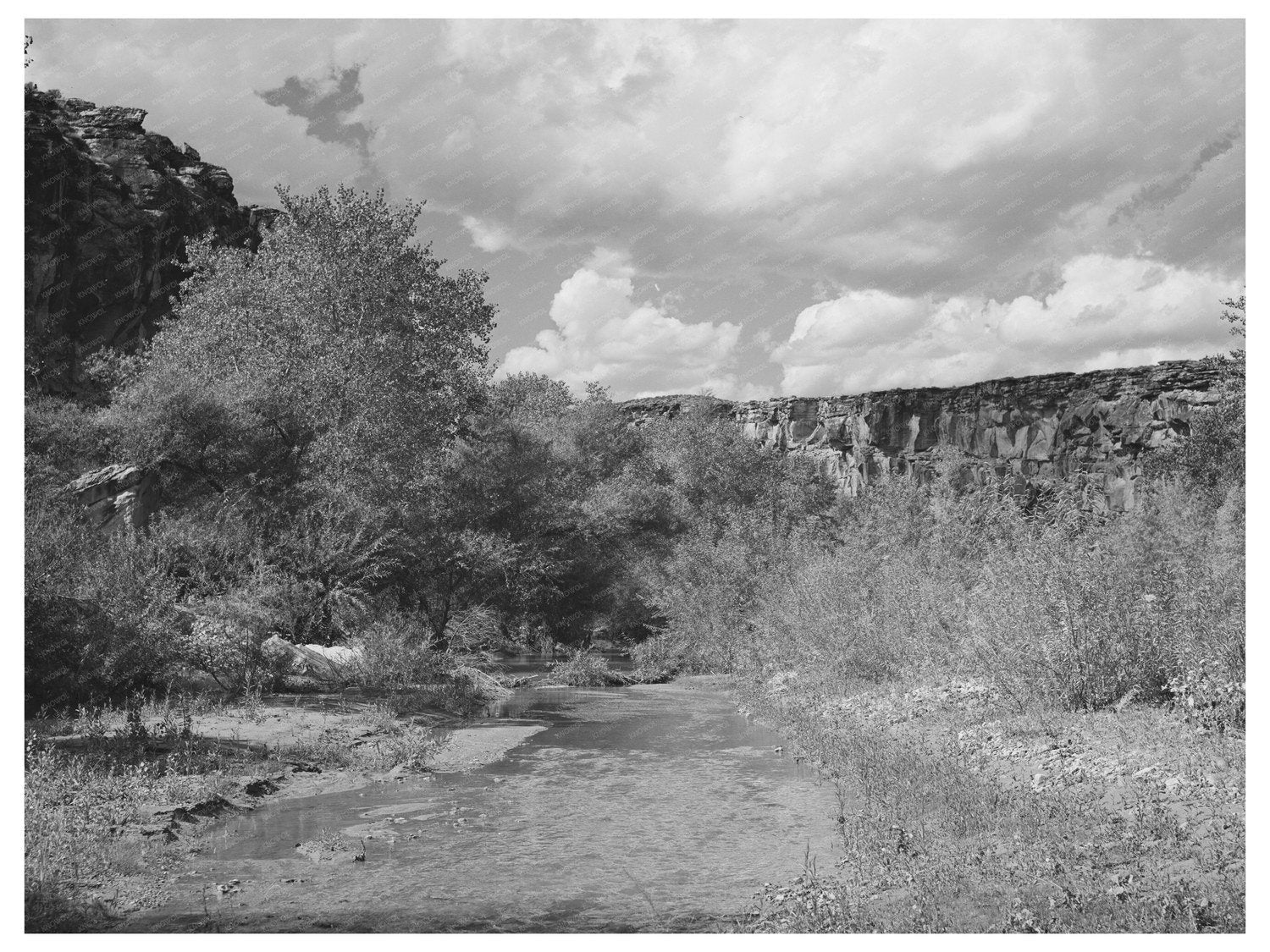 Santa Clara River Irrigation Source Santa Clara Utah 1940