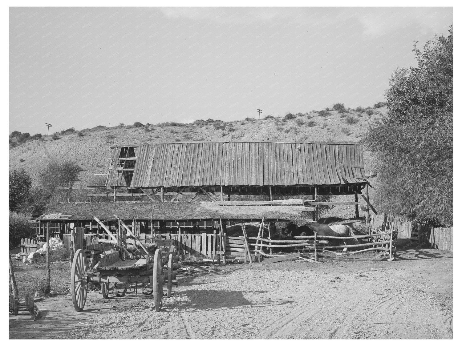 1940 Vintage Barn in Santa Clara Utah Agricultural Landscape