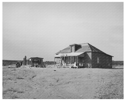 Farmstead in Concho Arizona 1940 Vintage Photograph