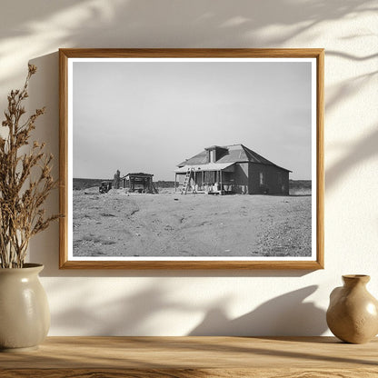 Farmstead in Concho Arizona 1940 Vintage Photograph