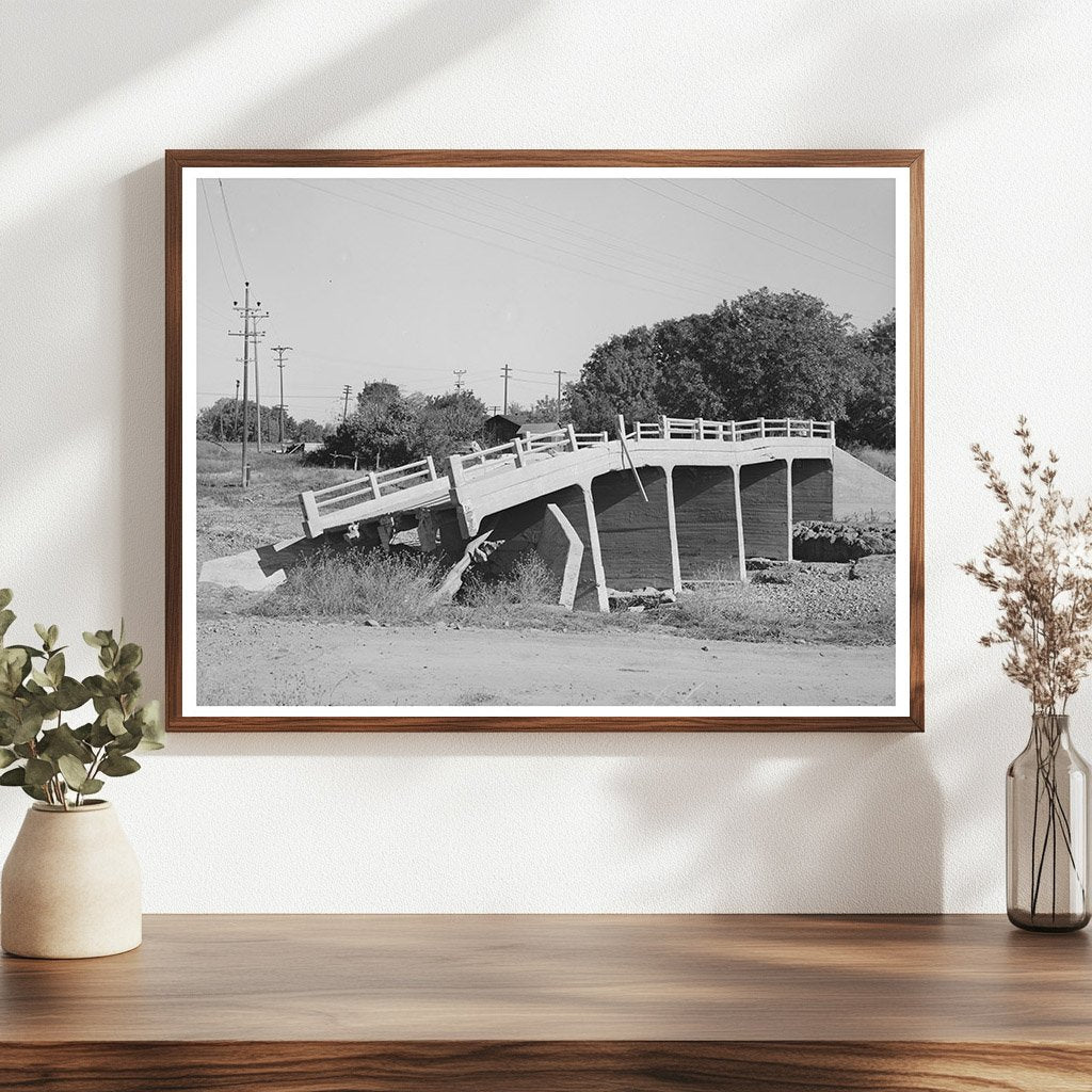 1940 Tehama County Bridge Flood Damage Sacramento River