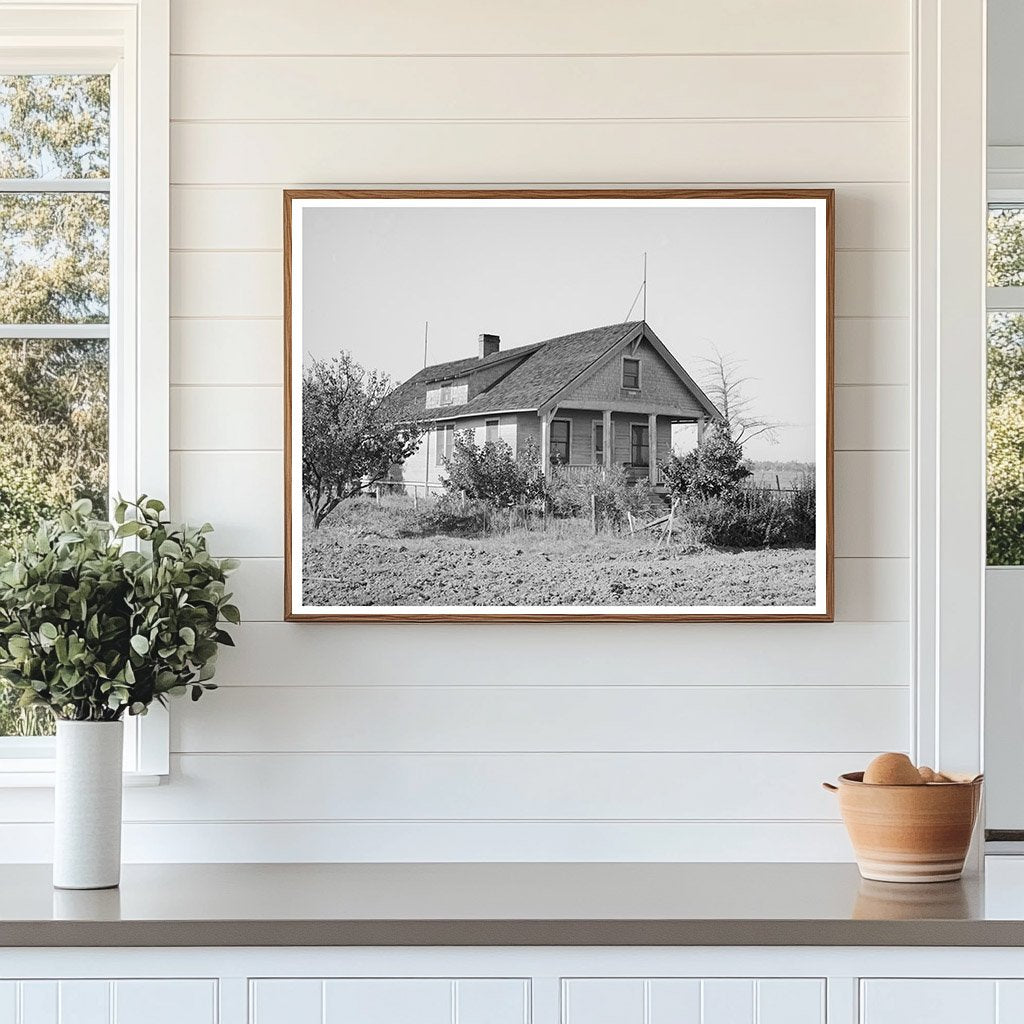 Elof Hansen Farm Home Yuba County California 1940 Photo