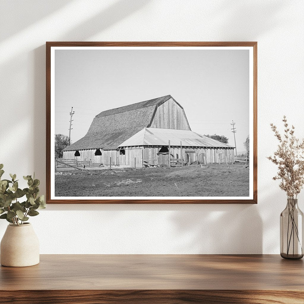 Carl Rubels Dairy Farm Barn Yuba County California 1940