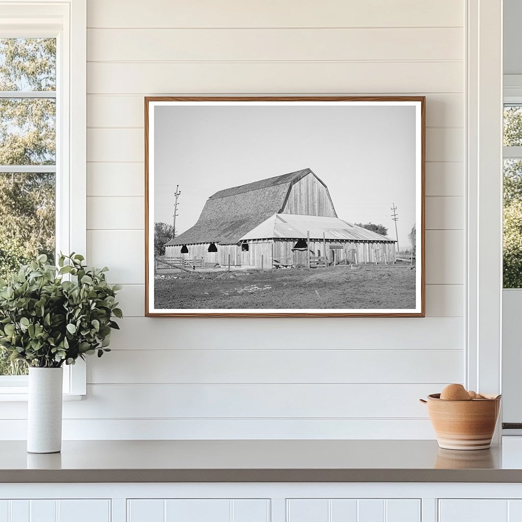 Carl Rubels Dairy Farm Barn Yuba County California 1940
