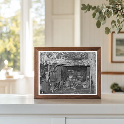 Interior of Perry Warners Farm Shed California 1940