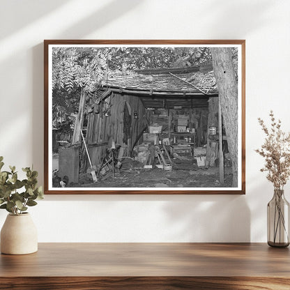 Interior of Perry Warners Farm Shed California 1940