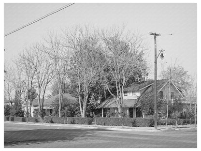 Vintage Residential Area in Delano California 1940