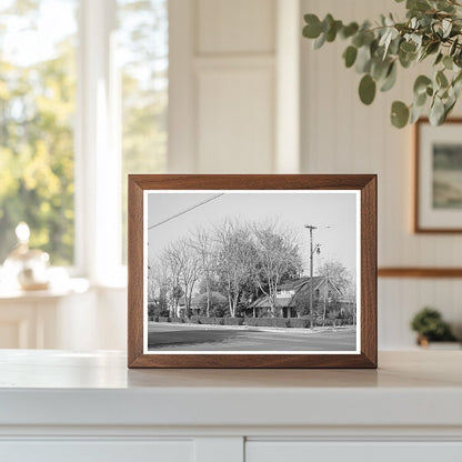 Vintage Residential Area in Delano California 1940