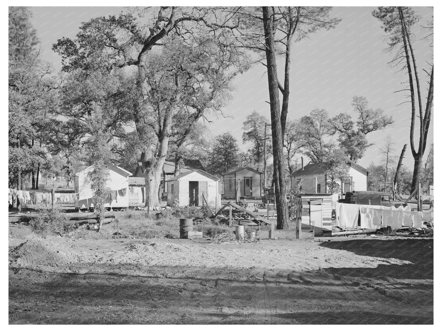 Houses of Workers at Shasta Dam Project City 1940