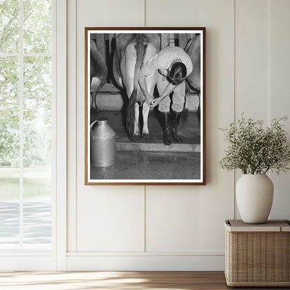 Cow Milking Preparation at Mineral King Farm 1940