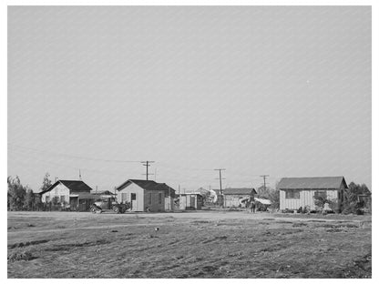 Earlimart California Houses November 1940 Vintage Photo