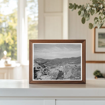 Shasta Dam Under Construction Shasta County California 1940