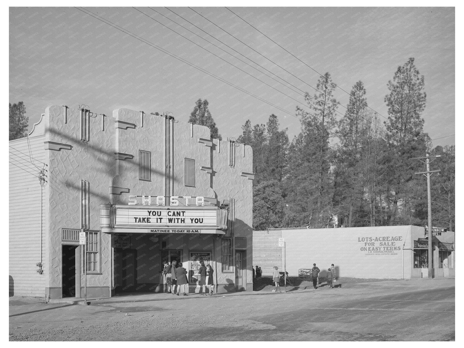Vintage Movie Theater Main Street Central City 1940