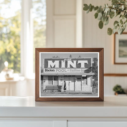 Vintage Pool Hall in Central Valley California 1940