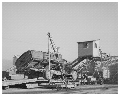 Sugar Beet Truck Unloading at Lewiston Plant November 1940