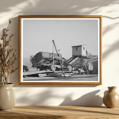 Sugar Beet Truck Unloading at Lewiston Plant November 1940