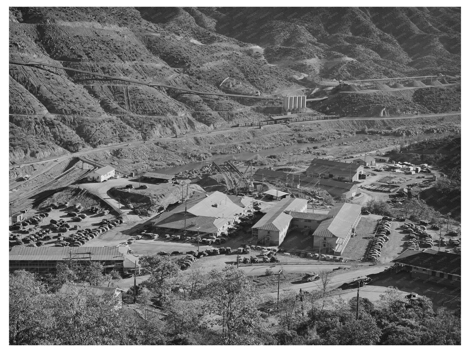 Construction Camp at Shasta Dam California 1940