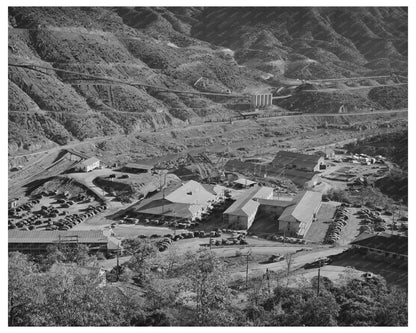 1940 Shasta Dam Construction Contractors Camp Image