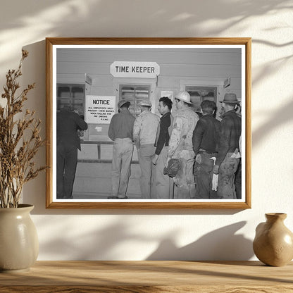 Shasta Dam Construction Workers Payment November 1940