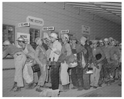 Shasta Dam Construction Workers Pay November 1940