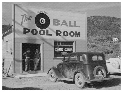 Shasta County Pool Hall Interior November 1940