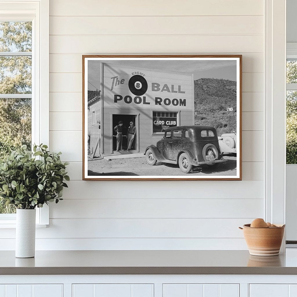 Shasta County Pool Hall Interior November 1940