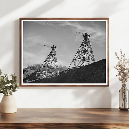 Shasta Dam Construction Towers November 1940