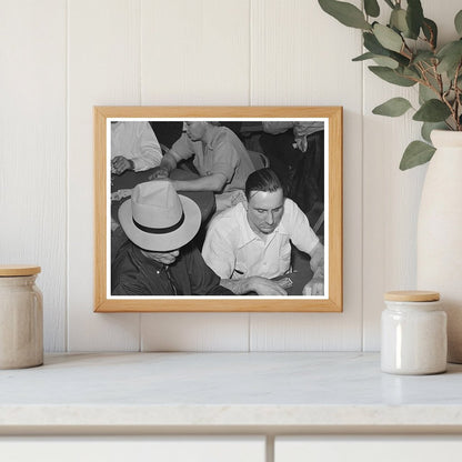 Poker Game at Shasta Dam November 1940