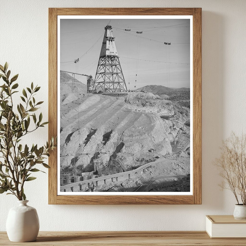 Shasta County Tower for Shasta Dam Construction 1940