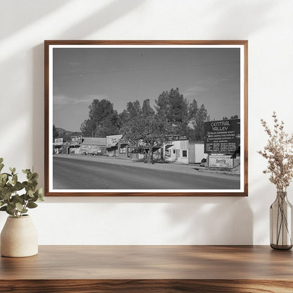 Main Street Central Valley California November 1940 Photo