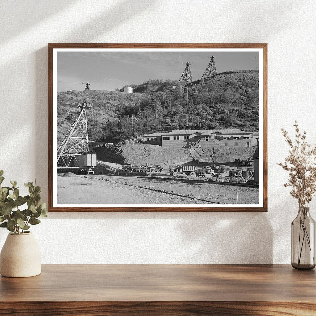 Shasta Dam Construction Tower Network November 1940