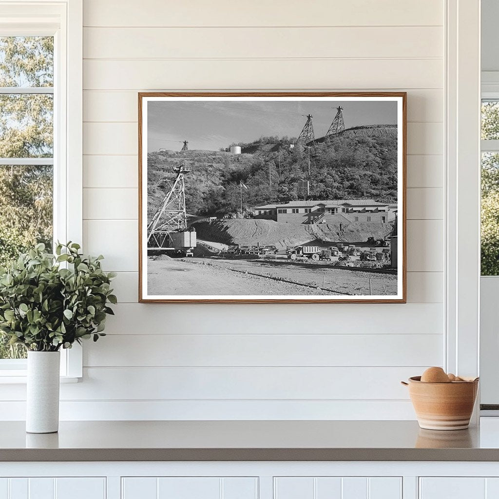 Shasta Dam Construction Tower Network November 1940