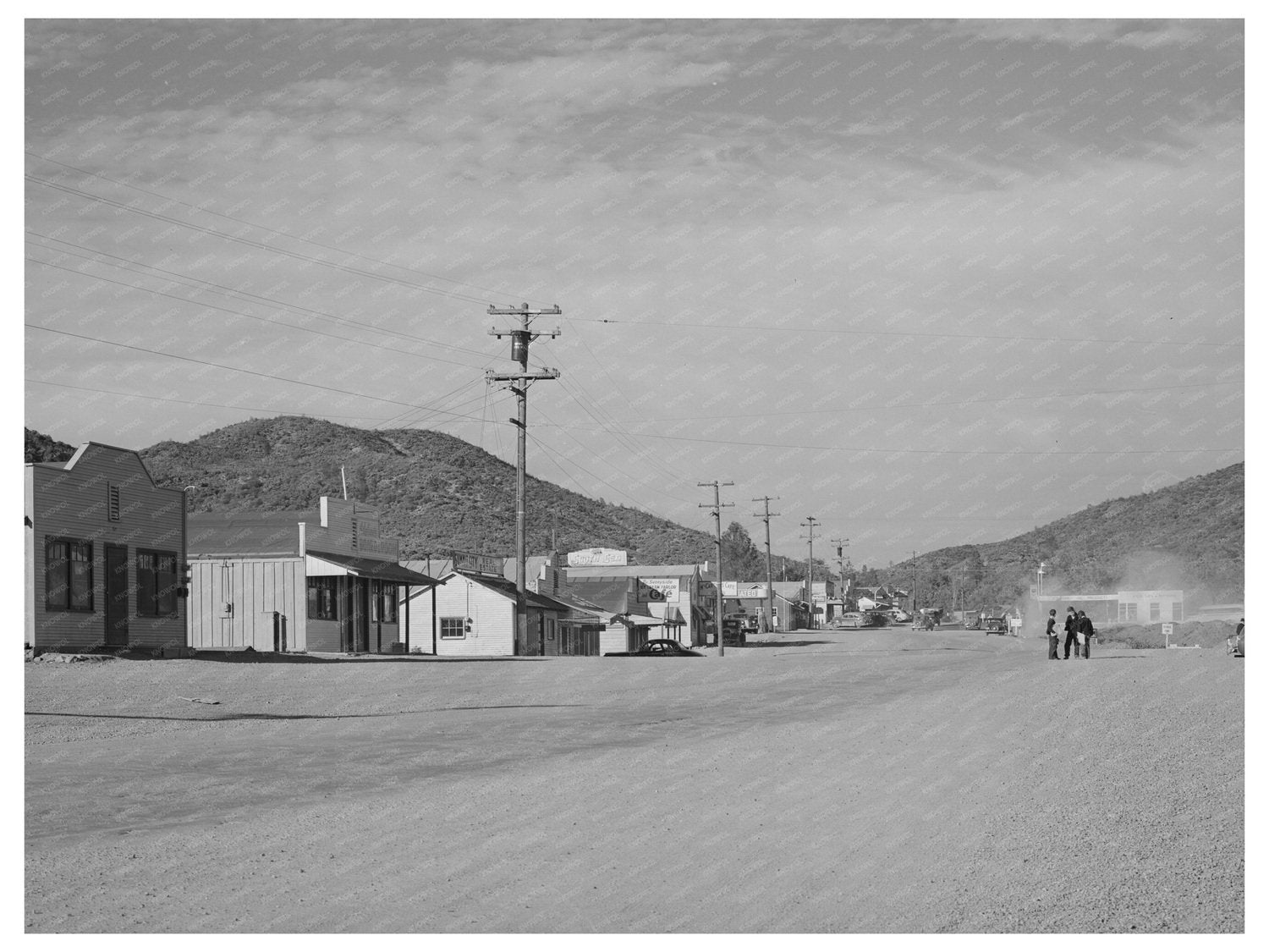 Main Street Summit City California November 1940 Negative